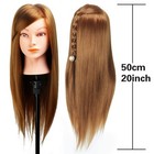 Mannequin Head With Hair  Doll Head For Hair Styling  20 Inch Long Gold Synth   