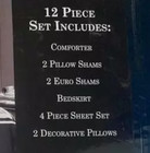Hotel Collection 12-piece Bed-in-a-bag Dresden Queen Size Comforter Pillow Shams