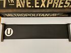 Nyc Subway Roll Sign Route Small Letter U Line Never Used By Mta Vintage Urban