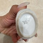 Pac Glass Table Lighter Floral Pink Rose Design White Japan