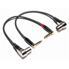 2pack 1ft Right Angle Xlr Male To 1 4  Trs Stereo Audio Cable - Pro Mic   Mixer