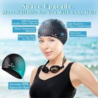 2 Pack Unisex Silicone Swim Cap For Women Men  Large Size Swimming Caps For L   