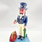 Vtg Uncle Sam Classic Cast Iron Mechanical Coin Bank 1886 Reproduction For 1976