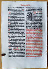 Post Incunable Leaf Brevarium Pataviensis Small Woodcut  576  - 1508