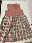 Girls Size 6 Vintage Dress Healthtex Two Piece Pink And Floral