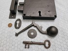German Elbow Lock Exterior Lh Restored Early 1800 s