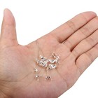 100 Pcs 925 Silver Crimp Beads For Jewelry Making - 4mm 4 8mm  