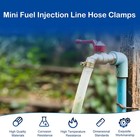 26pcs 3 8  Mini Fuel Line Clamps  9 16 -5 8  Dia  14-16mm  Fuel Injection Gas Li