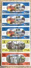 Legoland Dollars - Lot Of 5 - Plus Envelope - California - 1999 - Vintage   Rare