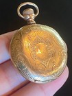 Vtg Antique Elgin Pocket Watch Size 6  15 Jewel Keystone 14k Gold Filled Ornate