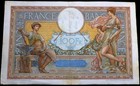 100 Francs 1938-oct-13 Personnifications Luc Olivier Merson 1906 Bank Of France 