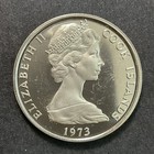 Cook Islands 1973 Foreign Coin 10 Cents Queen Elizabethii Orange Fruit Proof Unc