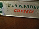 A  W  Faber Castell Antique Pencil Tin Box - Vintage Nurnberg Germany Tin Case