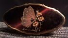 Vintage Stratton Enamel Compact Makeup Mirror - Finger - Ring - Butterfly