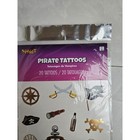 Spirit Halloween Pirate Tattoos 20pc Temporary Tattoo Sheet Kids Costume Access