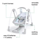 Ingenuity Convertme 2-in-1 Compact Portable Baby Swing 2 Infant Seat  Raylan