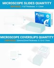Microscope Slides And Covers Kit     50 Blank Pre-cleaned Glass 4 Inches  Clear 