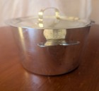Vtg French Charlotte Mold Pot W lid Heart Handles France  16