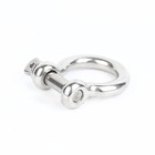 4 Pcs 304 Stainless Steel Bow Shackles  Heavy Duty D Ring Shackle With Screw Pin
