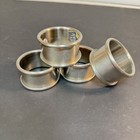 Set Of 4 Provincetown Pewterlite Napkin Rings Fb Rogers With Tags Silver New   