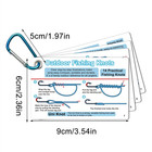 7pcs Fishing Knot Guide Cards 14 Knots Waterproof Pvc Beginner Angler Reference