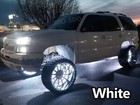 4rings 17 5   Pure White Quad Row Led Wheel Rim Lights For Truck Switch remote
