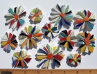 12 Mixed Size   Color Abstract Daisy Mosaic Broken Cut China Plate Tiles