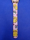 Pokemon 1st Generation Pikachu And Pokeballs Watch Pink Leather Band Vintage