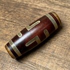 Tibetan Dzi Bead Agate Wealth God Bead Old Material Patina Antique Style