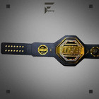 Ufc Style Gold   Black Championship Belt With Custom Name Plate