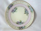 Lovely Antique Hand Painted Porcelain Blue Daisies Daisy Flowers Plate