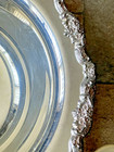 Large Elegant Vintage Silverplated Towle Punch Bowl W 18 1 2 tray Ladle  12 Cups
