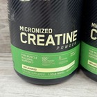 2x Optimum Nutrition Micronized Creatine Powder  Unflavored 1 32lb Exp  09 26