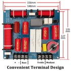 Hiqltyla 3 Way Speaker Crossover  Weah-3509a 350w Adjustable Passive Crossove   