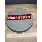 Vintage Knickerbocker Beer Advertising Serving Tray Mid Century Metal Bar Tray
