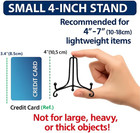  4 Pack iron Display Stand  Black Iron Easel Plate Display Photo Holder Stand  D