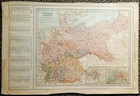Antique 1917 Atlas Map World War Wwi German Empire   Prussia   N  South America