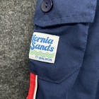 Retro California Sands Swimsuit Kids Fit 28  - 32  Inseam 2   Blue Red Lined