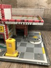 Vintage 1949 T  Cohn Superior Service Station Tin Litho Playset Toy