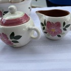 Stangl Pottery Wild Rose Pattern Sugar Bowl  And Creamer