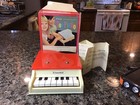 Vintage Schoenhut Piano Mini Toy 8 Keys W box   Sheet Music Baby Grand No Legs
