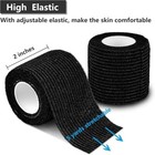 Black Elastic Self Adhesive Bandage Wrap First Aid Sports Tape 2   X 5 Yards Us