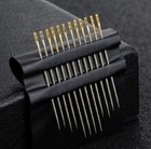24pk Self Threading Sewing Needles Stainless Steel Darning With Needles Case