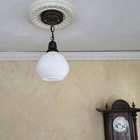 934bm Vintage Art Deco Glass Ceiling Light Fixture Beehive Hall Entry Kitchen