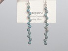 Sterling Silver Turquoise Earrings Dangle Drop Southwestern Long New