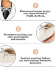 Rhinestone Shoe Clips 1 Pair Classic Detachable Bow Heels Accessories Shoe Decor