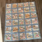 Vintage Mother Goose Nursery Rhyme Crib Quilt 41x50 Storybook Baby Blanket