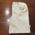 Nwt Hood Hat Winter Warm White Knit Fleece Lined Bear Pom Pom