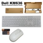 Dell Km636 Wireless Keyboard   Mouse Combo Us Qwerty White Compact Design