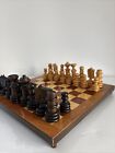 Chess Set 3    Tall King Turned Wood 32 Pcs   Board Wooden Figures Complete